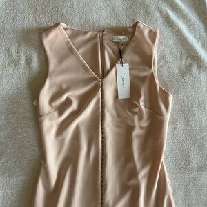 NWT Calvin Klein Dusty Pink V-Neck Sleeveless Cocktail Dress